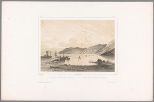 Pohled na přístav Mölle Vue prize du Port de Mólleleie / Udsigt fra Havnen ved Mólleleie (název na objektu) Tváře ve Skandinávii (název série) Vues du Nord. Semiš (název série) od Louis Julien Jacottet