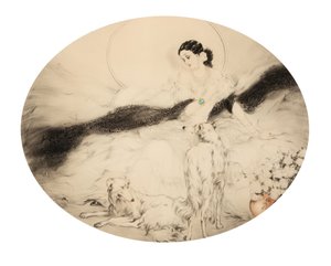 Dáma s kaméliemi, 1927. od Louis Justin Laurent Icart