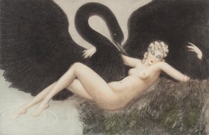 Leda a labuť, 1934. od Louis Justin Laurent Icart