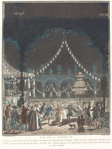 Míč Bastille od Louis Le Coeur and Jacques François Joseph Swebach Desfontaines