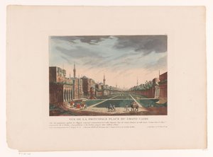 Pohled na náměstí v Káhiře Vue de la Principale Place du Grand Caire (název na objektu) Panoráma měst v Itálii, Španělsku a Egyptě (název série)