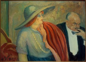 Pár v divadle od Louis Legrand