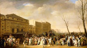 Karneval na Boulevard du Crime od Louis Leopold Boilly
