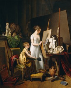 Malířský ateliér od Louis Leopold Boilly