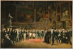 Na závěr salonu v roce 1824 král Karel X. ... od Louis Leopold Boilly