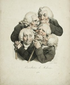 Konzultace lékařů, 1823 od Louis Leopold Boilly