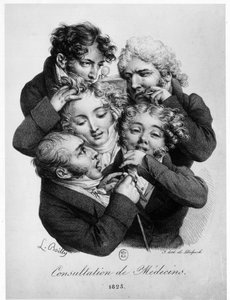 Konzultace s lékaři, Louis Boilly od Louis Leopold Boilly