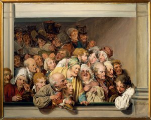 Francie, Paříž, Versailles, Theatre Box v den volného představení od Louis Leopold Boilly