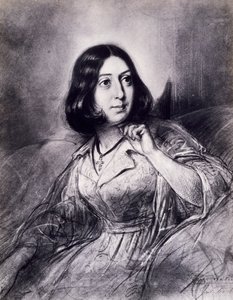 Portrét George Sandové, pseudonym Amantine-Lucile-Aurore Dupin (Paříž od Louis Leopold Boilly