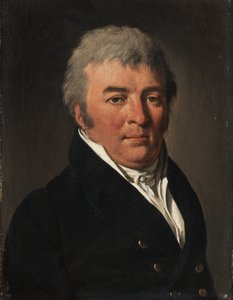 Portrét muže v zapnutém kabátě od Louis Leopold Boilly