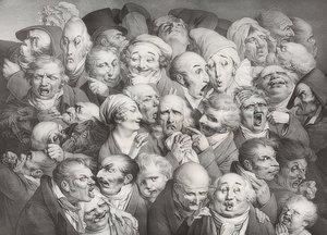 Setkání 35 různých hlav (35 verschiedene Köpfe). 1825 od Louis Leopold Boilly