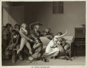 Druhá scéna zlodějů: Zatčení zlodějů, 1810 od Louis Leopold Boilly