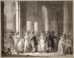 Arkády v Palais-Royal od Louis Leopold Boilly