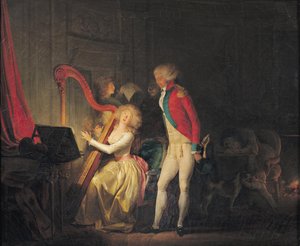 Improvizovaný koncert aneb Cena harmonie, 1790 od Louis Leopold Boilly