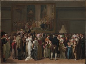 Veřejná prohlídka Davidovy „Korunovace“ v Louvru od Louis Leopold Boilly