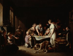 Čtení Bulletinu Velké armády od Louis Leopold Boilly