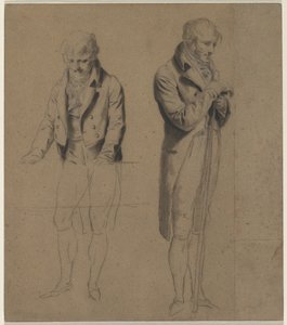 Studie dvou stojících figur pro hru kulečník, c. 1807. od Louis Leopold Boilly