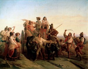 Příjezd kombajnů v Pontine Marshes, 1833