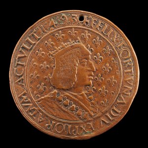Karel VIII., 1470-1498, francouzský král 1483 [avers], 14931494 od Louis Lepère