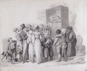 Louis-Léopold Boilly - Chudák kočka (skeč) od Louis Leopold Boilly