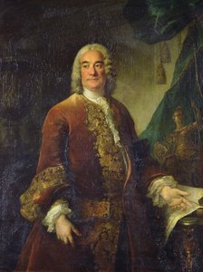 Charles-Francois-Paul Lenormant Tournehem (1684 - 1751), ředitel královských budov, kolem 1750 (olej na plátně)