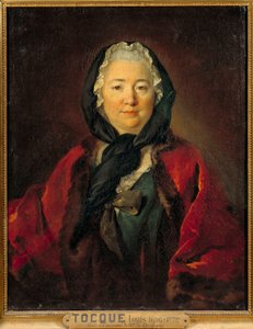 Předpokládaný portrét Madame de Graffigny (1695-1758) Francouzský spisovatel Obraz Louis Tocque (1696-1772) 18. století Sun. 0,81 x 0,65 m od Louis Tocqué