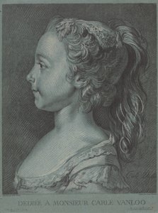 Marie-Rosalie Vanloo, c. 1764. od Louis Marin Bonnet