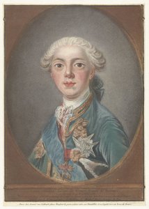 Portrét Louise Stanislase Xaviera z Francie Louis-Stanislas-Xavier z Francie, hrabě z Provence (titul na předmětu) od Louis Marin Bonnet