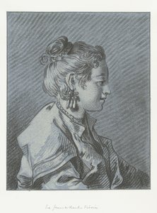 Portrét finské komorné Tête de femme de chambre Finoise od Louis Marin Bonnet