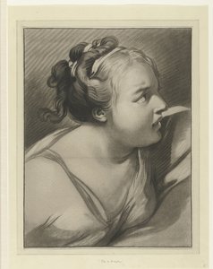 Potifarova manželka Tete de Putifar od Louis Marin Bonnet