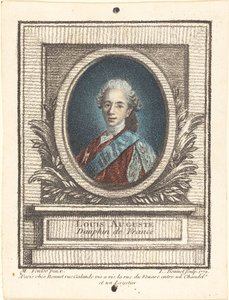 Louis-Auguste, dauphin z Francie od Louis Marin Bonnet after Louis Michel Van Loo