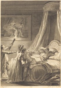 Le gascon puni od Louis Michel Halbou and Antoine Jean Duclos after Jean Honoré Fragonard