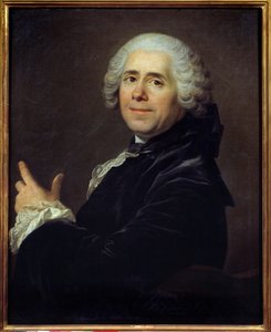 Portrét Pierra Carleta de Chamblain de Marivaux (1688 - 1763) dit Marivaux, francouzský spisovatel - Obraz Louis Michel Van Loo (1707 - 1771) od Louis Michel van Loo