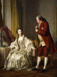Dvojportrét markýze a markýze de Marigny, 1769 od Louis Michel van Loo