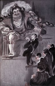 Gargantua - v "Gargantua" od Rabelaise, ill. od Louis Morin, ed. Laurens, Paříž