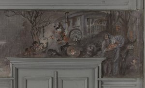 Le repas des comédiens - Model jídelny Jeana Coquelina, Villa Longchamp, Neuilly, kolem roku 1900 (olej)