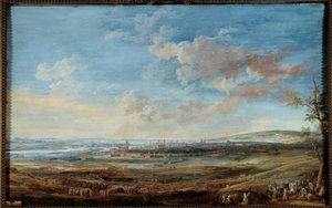 Válka o rakouské dědictví (1741-1748): “” Obléhání města Maestricht (Maastricht) Marechaux ze Saska a Lowendalu od 16. dubna do 10. května 1748””” Kvaš od Louise Nicolase Van Blarenberghe (1716-1794)