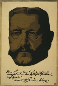 Portrét generála polního maršála Paula von Hindenburga