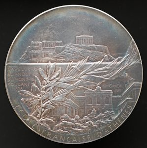 Francouzská škola v Aténách [reverse], 1898.