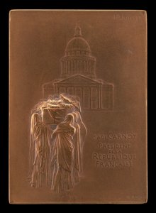 Tělo prezidenta Sadi Carnot Borne to Panthéon [avers], 1894. od Louis Oscar Roty