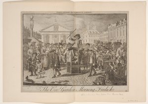 Ranní dovádění v Covent Garden od Louis Philippe Boitard