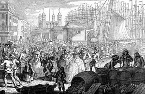Dovoz Velké Británie z Francie..., 1757.