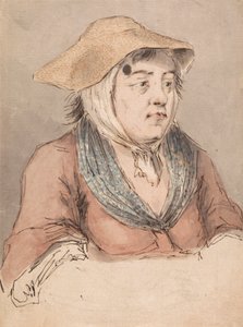 Žena s modrou halenu od Louis Philippe Boitard
