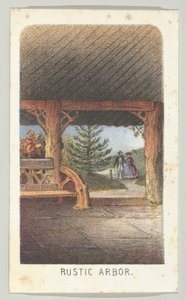 Rustic Arbor, ze série, Views in Central Park, New York, část 3, 1864.