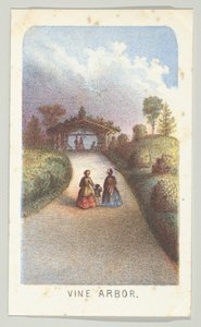 Vine Arbor, ze série, Views in Central Park, New York, část 3, 1864.