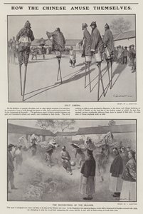 Jak se Číňané baví (litho) od Louis Remy Sabattier