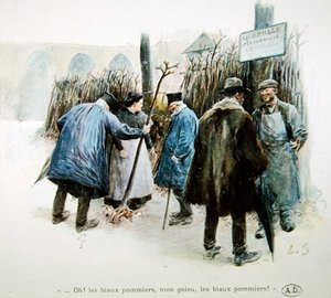 Školkaři a školkaři chválí nádherné jabloně v Normandii od Louis Remy Sabattier