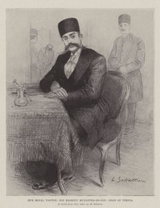 Náš královský návštěvník, Jeho Veličenstvo Muzaffer-ed-Din, šáh z Persie