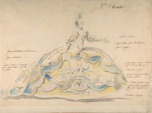 Slečna Marie-Jeanne Fesch Chevallier, . od Louis Rene Boquet
