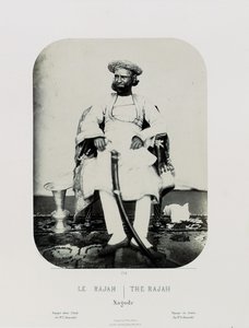 Royal Natch na ostrově Jug Navas Oudeypour; The Rajah, c.1865-68 (albumen print) od Louis Rousselet